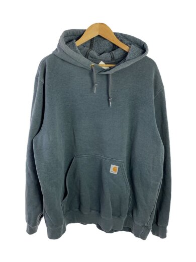 画像：CarharttHOODED PULLOVER MIDWEIGHT/パーカー/XL/コットン/チャコールグレー/K121-CHH1