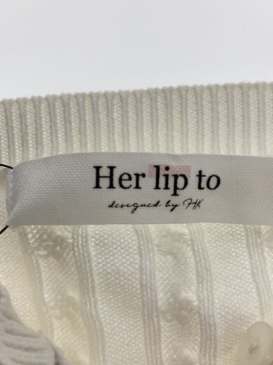 商品画像：Essential Cable Knit Set/カーディガン/S/コットン/WHT/1241202008// 3