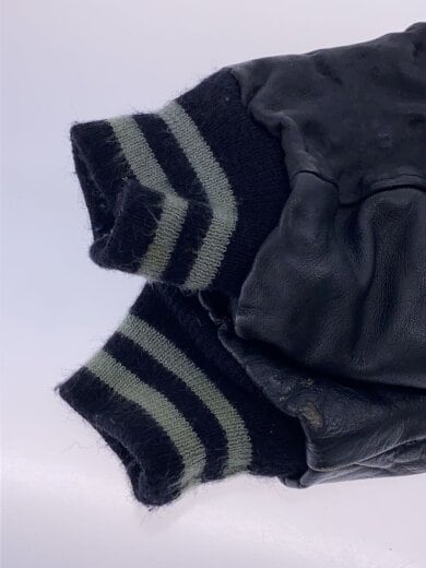 商品画像：80s/USA製/スタジャン/ウイングフット/ワッペン/46/ウール/GRY/毛玉/汚れ 5