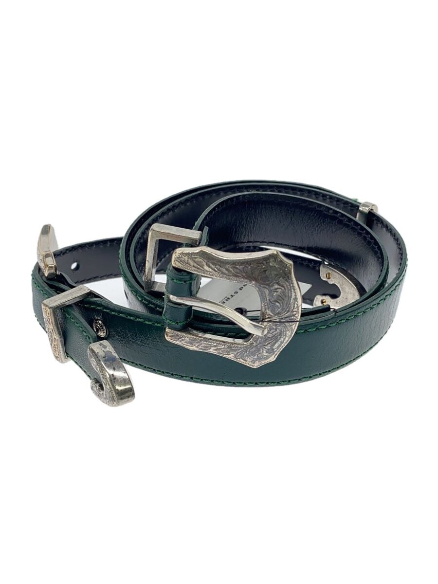 TOGA VIRILIS TOGA ARCHIVES / メタルバックル/ベルト/レザー/GRN/レディース//