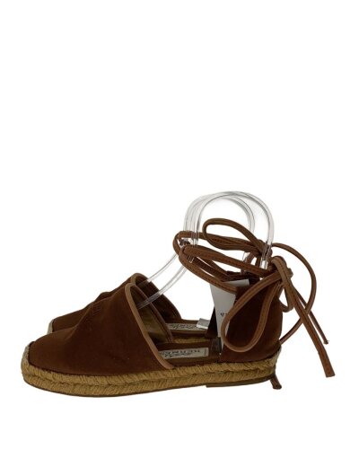 商品画像：エスパドリーユ/シューズ/Hロゴ/37/ブラウン/キャンバス 1