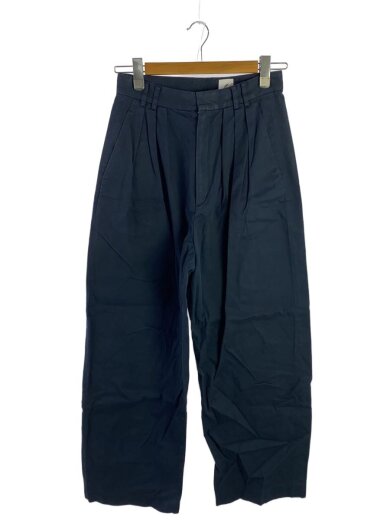 商品画像：タックパンツ/ストレートパンツ/36/コットン/ネイビー/8614-202-0588 1