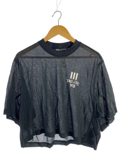 商品画像：Black cotton and nylon over T-shirt/Tシャツ/XS/コットン/BLK/DY7222 1