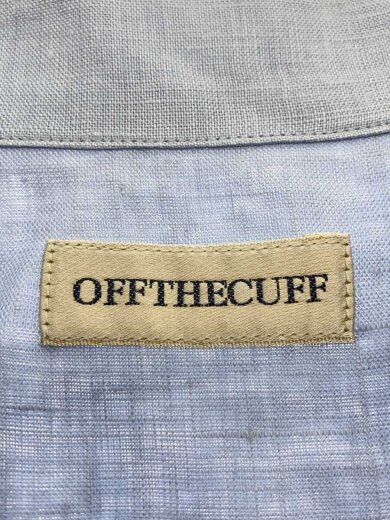 商品画像：OFF THE CUFF/オフザカフ/COTTON TAPE EMB SHIRT/半袖シャツ/L/リネン/ブルー// 3