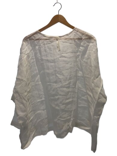 商品画像：シアーリネンワイドプルオーバー/長袖ブラウス/FREE/リネン/ホワイト/GAA5-23S004// 1