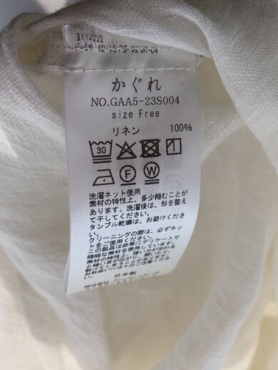 商品画像：シアーリネンワイドプルオーバー/長袖ブラウス/FREE/リネン/ホワイト/GAA5-23S004// 4