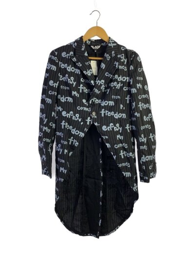 商品画像：AD2019/コート/S/ポリエステル/BLK/総柄/1D-J036 1