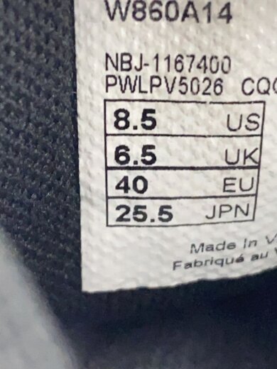 商品画像：Fresh Foam X 860/ローカットスニーカー/25.5cm/BLK/W860A14 5