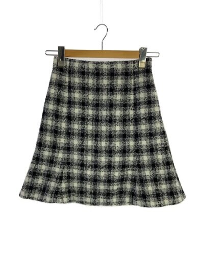 商品画像：バリエーションマーメイドミニスカート/36/ホワイト/ブラック/チェック/CWFS245036 1