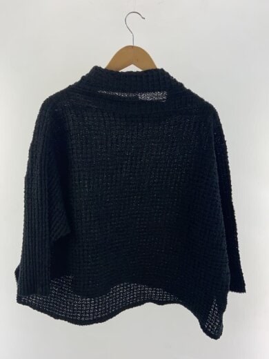 商品画像：プリーツ/半袖ブラウス/ポリエステル/ブラック 2