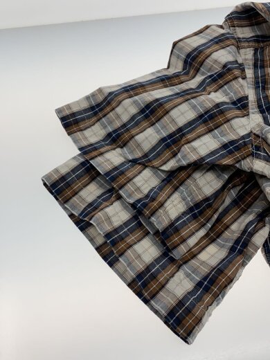 商品画像：半袖シャツ/L/コットン/WHT/チェック 6