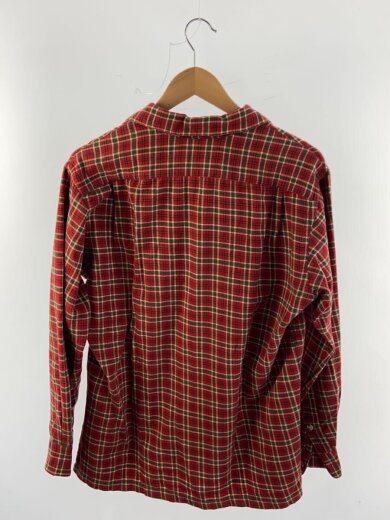 商品画像：白タグ/ネルシャツ/長袖シャツ/S/コットン/RED/チェック 2