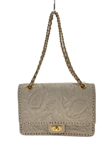 商品画像：CarvingChainBAG/ショルダーバッグ/レザー/CRM 1