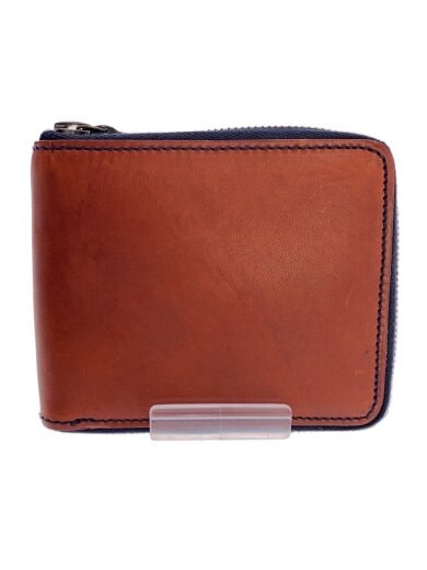 商品画像：2つ折り財布/レザー/ブラウン/無地/メンズ/12001382100 1