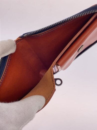 商品画像：2つ折り財布/レザー/ブラウン/無地/メンズ/12001382100 6