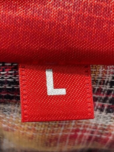 商品画像：長袖シャツ/L/コットン/RED/チェック 4