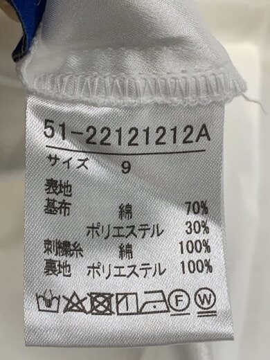 商品画像：半袖ワンピース/9/コットン/WHT/51-22121212A 5