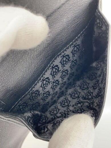 商品画像：2つ折り財布/レザー/BLK/無地/メンズ 5