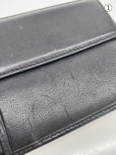 商品画像：2つ折り財布/レザー/BLK/無地/メンズ 7