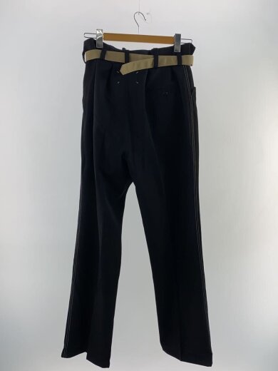 商品画像：Belted Wool Trousers/42/ウール/BLK/無地/S50KA0688 2