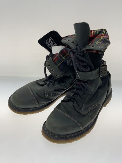 商品画像：14ホール/レースアップ/裏地チェック/UK8/ブラック/レザー/12155 2