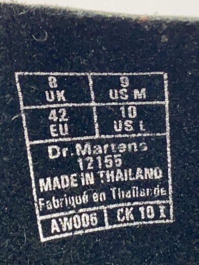 商品画像：14ホール/レースアップ/裏地チェック/UK8/ブラック/レザー/12155 5