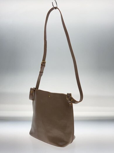 商品画像：クロスボディバッグ/ショルダーバッグ/レザー/ベージュ/無地// 2