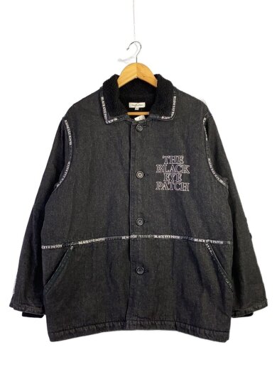 商品画像：LOGO TAPE DENIM RANCH COAT/M/コットン/ブラック/無地/BEPF18OT02// 1