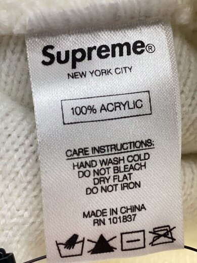 商品画像：ニットキャップ/--/アクリル/WHT/無地/メンズ// 4