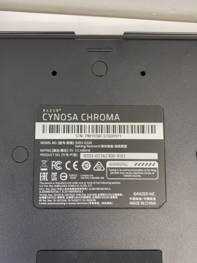 商品画像：キーボード Cynosa Chroma JP RZ03-02262300-R3J1 [ブラック] 2