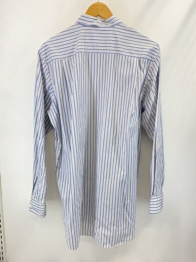 商品画像：長袖シャツ/L/コットン/NVY/ストライプ/AZ-B006 2