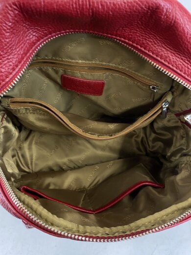 商品画像：リュック/レザー/RED 6