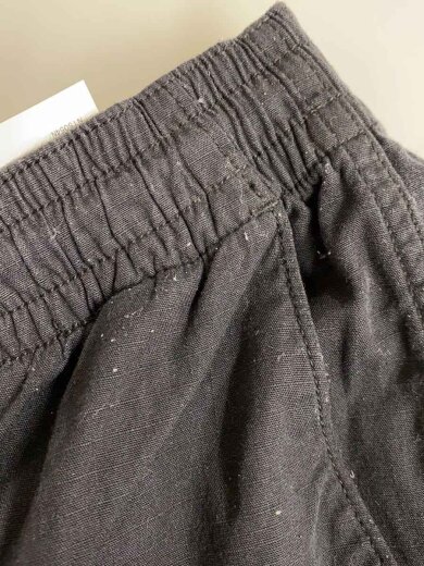 商品画像：RIPSTOP SHIRRED WAIST PANTS/32/コットン/ブラック/無地 6