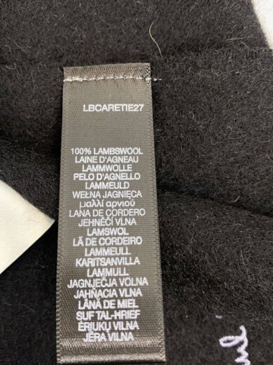 商品画像：マフラー/ウール/BLK/メンズ 4