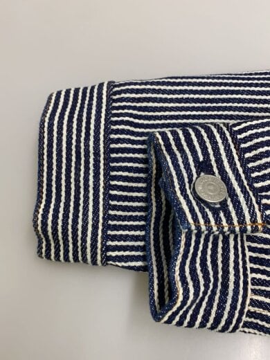 商品画像：Gジャン/XL/デニム/NVY/ストライプ/21oz/2nd/ヒッコリー 5
