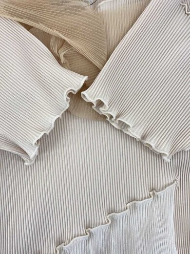 商品画像：カットソー/--/ポリエステル/BEG/無地 5