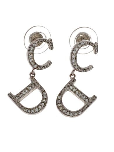 商品画像：ピアス/--/ラインストーン/SLV/レディース 1