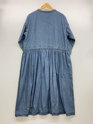 商品画像：はちみつ堂デニムワンピース/L/デニム/インディゴ/無地/w4b0005-2// 2