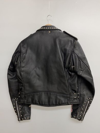 商品画像：ダブルライダースジャケット/40/レザー/BLK 2