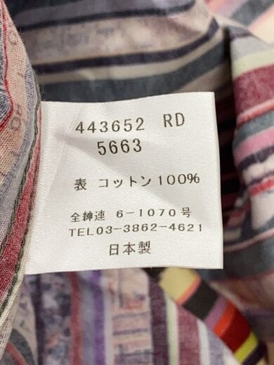 商品画像：長袖シャツ/L/コットン/マルチカラー/443652// 4