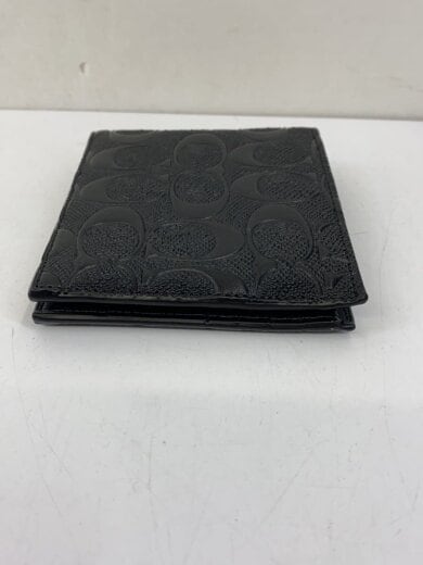 商品画像：2つ折り財布/レザー/ブラック/総柄/メンズ/カードケース付き 6