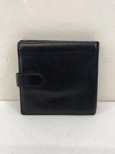 商品画像：2つ折り財布/レザー/ブラック/無地/メンズ 2