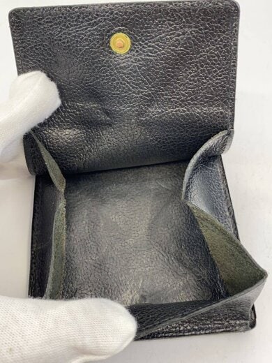 商品画像：2つ折り財布/レザー/ブラック/無地/メンズ 8