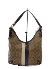 ホーボー_シグネチャー_ヘリテージストライプ_ベージュ/PVC/モノグラム