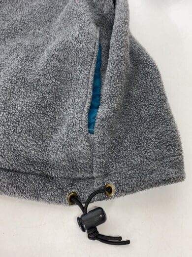 商品画像：90s～/ハーフスナップフリース/フリースジャケット/--/ポリエステル/GRY 7