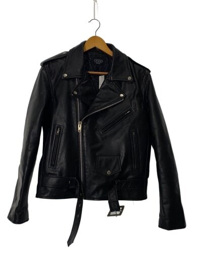 商品画像：ダブルライダースジャケット/L/レザー/BLK 1