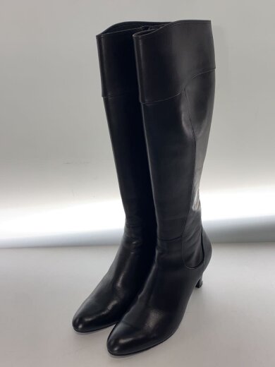 商品画像：ロングブーツ/22.5cm/BLK/レザー 2