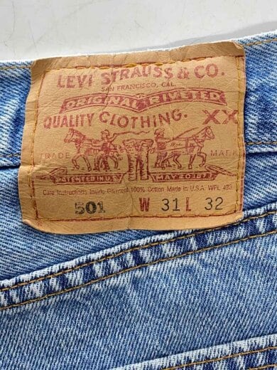 商品画像：USA製/ボタン裏553/ボトム/31/デニム/BLU/無地/501 0118 4