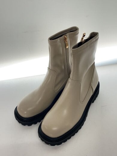 商品画像：サイドゴアブーツ/L/BEG/フェイクレザー/31414 2