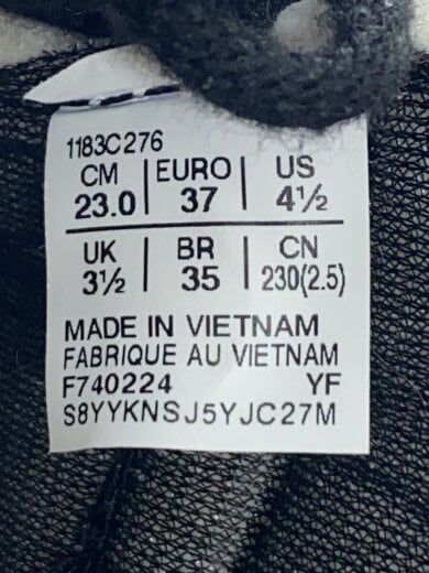 商品画像：ローカットスニーカー/23cm/BLK/F740224 5